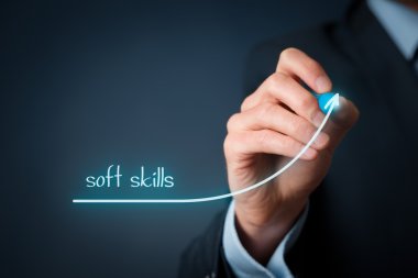 Graphic about improving soft skills for software developers